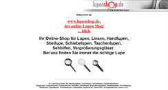 Desktop Screenshot of handlupe.lupenshop.de
