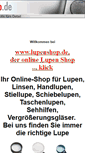 Mobile Screenshot of handlupe.lupenshop.de