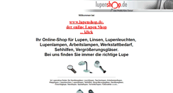 Desktop Screenshot of lupenleuchte.lupenshop.de