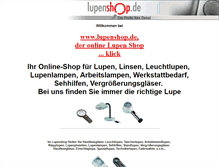 Tablet Screenshot of leuchtlupe.lupenshop.de