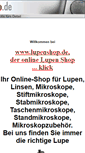 Mobile Screenshot of mikroskope.lupenshop.de