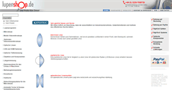 Desktop Screenshot of lupenshop.de