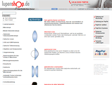 Tablet Screenshot of lupenshop.de